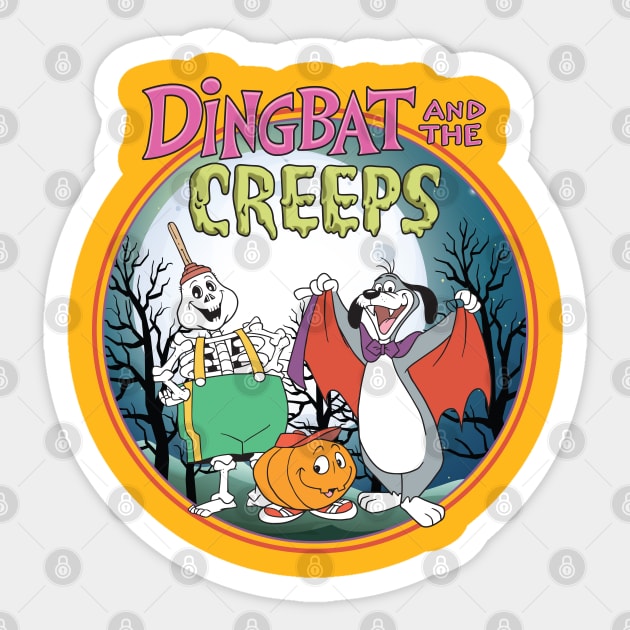 Dingbat And The Creeps Sticker by Chewbaccadoll